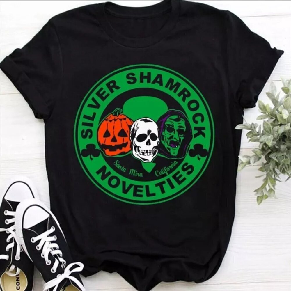 Halloween Party Silver Shamrock Horror Fan Gift Graphic Costume T-Shirt